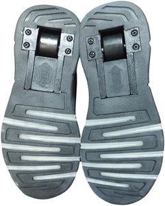 Wheel Heels Kids Led Roller Shoes Single Wheels Retractable Skateboarding Vibration Illuminate Outdoor Unisex Pulley Shoes Skates Gymnastic Sneakers