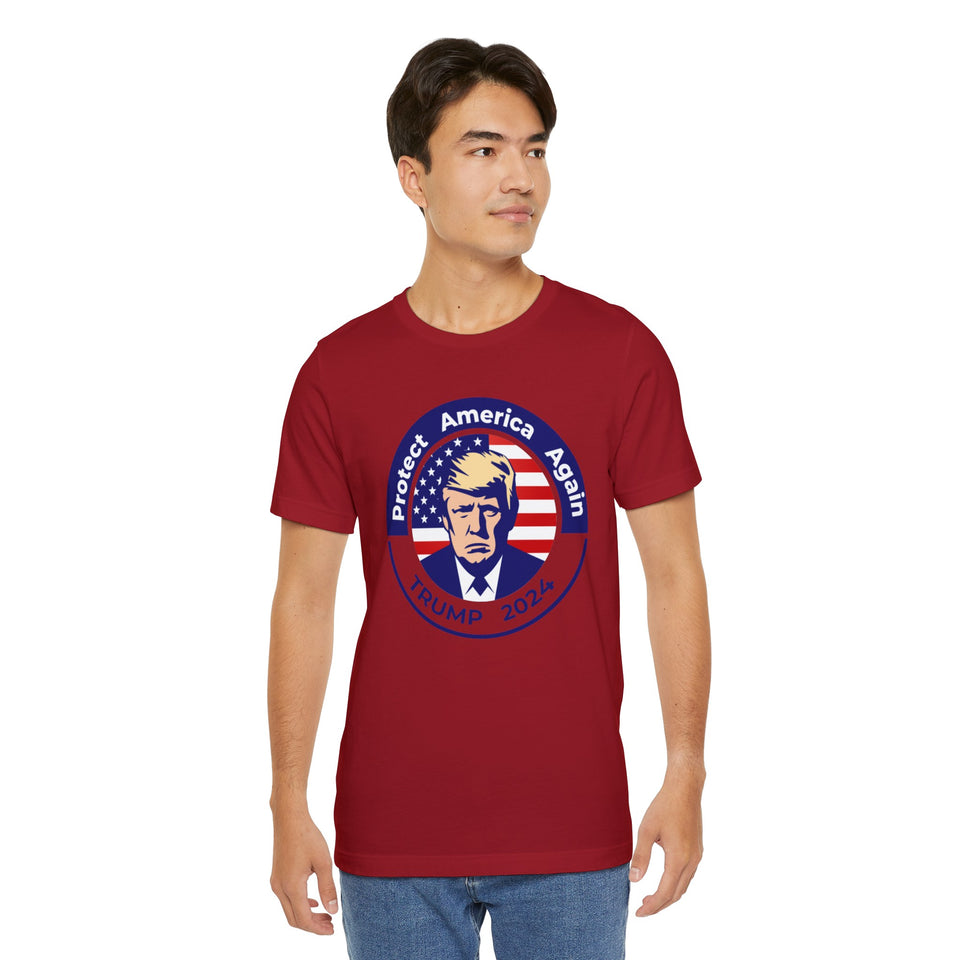 Trump 2024 Unisex Shirt, Protect America Again, Donald Trump, Republican Shirt, Political Shirt, USA Flag Shirt,America Shirt,Election Shirt
