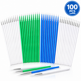Precision Hobby Painting Brushes, Detail Paint Applicator Brushes for Crafts, Models, Miniatures and DIY Projects, 100 Pieces