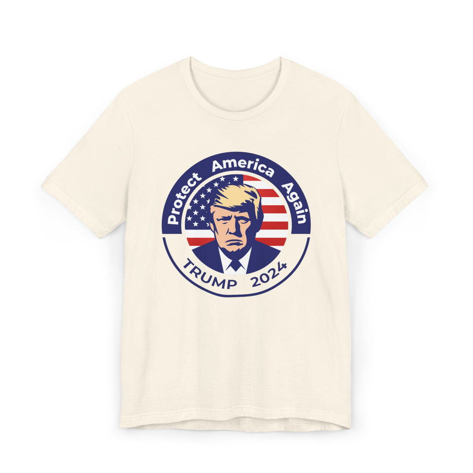 Trump 2024 Unisex Shirt, Protect America Again, Donald Trump, Republican Shirt, Political Shirt, USA Flag Shirt,America Shirt,Election Shirt