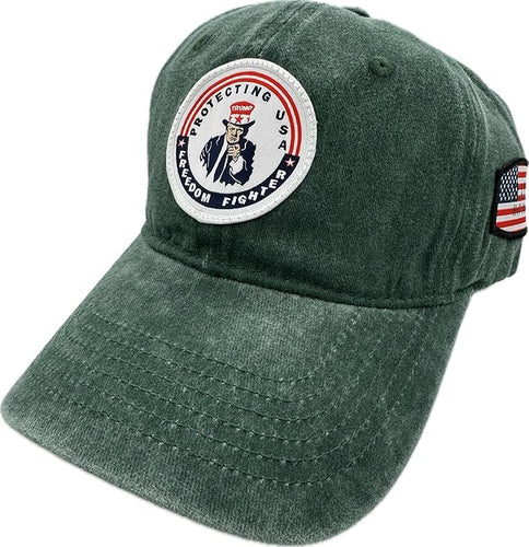 Trump Hat Trump 2024 MAGA Hat Trump 2024 Hat Make America Great Again Hat Adjustable Baseball Cap (Freedom Fighter Green)