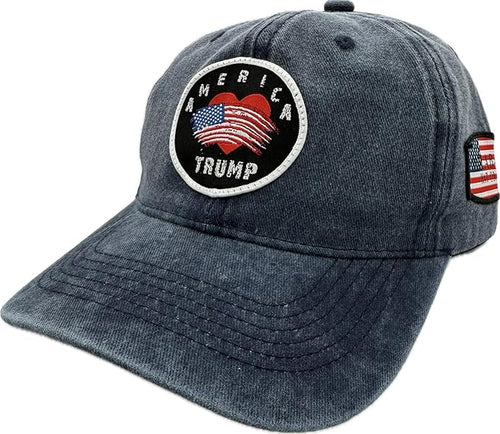 Trump Hat Trump 2024 MAGA Hat Trump 2024 Hat Make America Great Again Hat Adjustable Baseball Cap (America Loves Trump Blue)