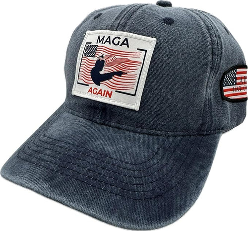 Trump Hat Trump 2024 MAGA Hat Trump 2024 Hat Make America Great Again Hat Adjustable Baseball Cap (MAGA Again Blue)