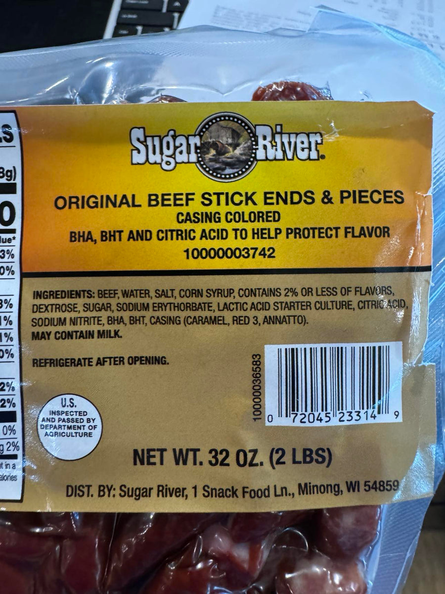 Sugar River Meat Snack Links Sticks Ends & Pieces 2 lbs (Original Snac ...