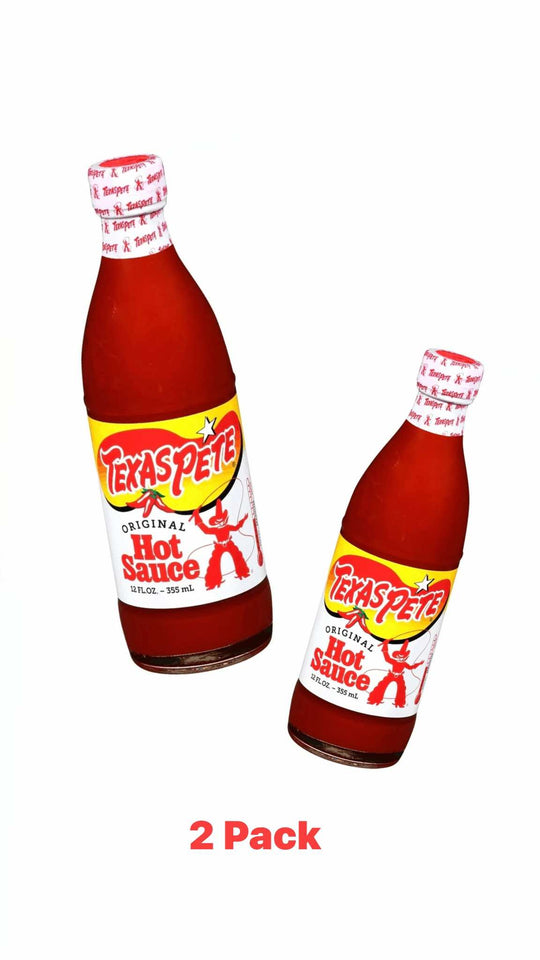 Texas Pete Original Hot Sauce (Pack of 2) Large 12 oz Bottles by Texas Pete