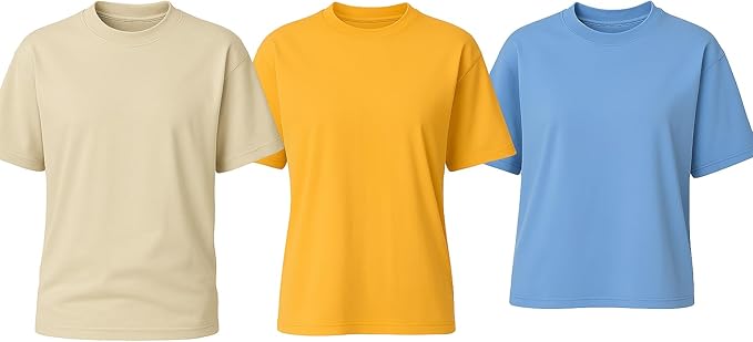 Classic Unisex Crew Neck T-Shirt – Soft Cotton Short Sleeve Tee for Men & Women – Casual Everyday Shirt