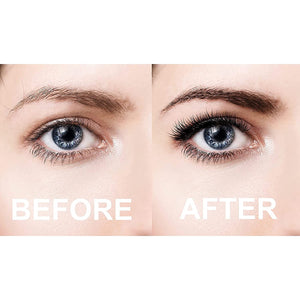 Eyebrow Extensions Kit with 2 Trays of Mink Eyebrows in Black, Eyebrow Extension Glue Clear & Extension Tweezers, Comes on Mixed Length Trays 5-8 mm Mix (Black 2-Pack, Pink Tweezer)