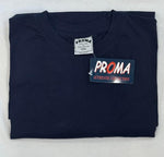 PROMA Men's 100% Cotton T-Shirt – Ultra Soft, Classic Fit, Breathable Casual Shirt Plain Tee (3XL) Blue