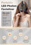 7 Color LED Therapy Face Mask with Pre Therapy and After Therapy Moisturizers, Red Light Silicone Face Mask Skin Care at Home with Eye Protection Cushion