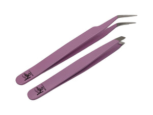 Eyebrow Extensions Premium Kit with 1 x Trays of Mink Eyebrows in Brown Comes on Mixed Length Trays 5-8 Mm Mix, Eyebrow Premium Glue Clear & Dual Pack (Straight & Curved Tip) Extension Tweezers