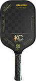 Pickleball Paddle – 18K Carbon Fiber Paddle with Cover, Thermoforming 4-Layer Racket, High Spin CFS Textured, USAPA Approved Lightweight & 16MM Polymer Honeycomb Core
