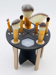 KC Republic Makeup Brush Drying Rack & Organizer – Compact, Space-Saving Stand for Air-Drying Eyeshadow, Blending & Face Brushes, Ideal for Women’s