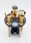 KC Republic Makeup Brush Drying Rack & Organizer – Compact, Space-Saving Stand for Air-Drying Eyeshadow, Blending & Face Brushes, Ideal for Women’s