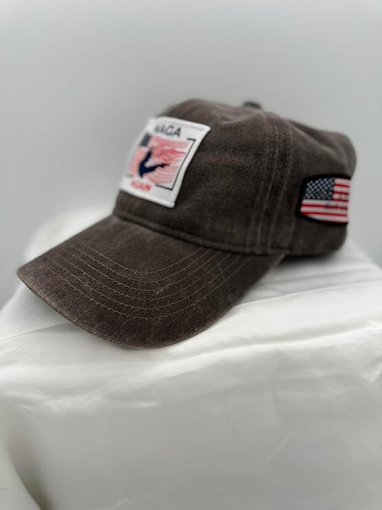 Trump Hat Trump 2024 MAGA Hat Trump 2024 Hat Make America Great Again Hat Adjustable Baseball Cap (MAGA Again Gray)