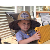 Shark Kids Fabric Pattern Print Straw Children's Sunhat, Boy & Girl, Ages 3+, Lifeguard Hat, Beach, Swim, Cruise, Paddle Board, Boat, Fishing, Fits All, Malabar Hat