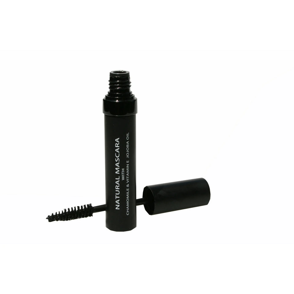 Natural Organic Mascara | 100% Natural Enriched With Chamomile, Vitamin E, Jojoba Oil | Vegan & Gluten Free, Nourishes and Conditions | Cruelty Free Hypoallergenic Safe For Sensitive Eyes