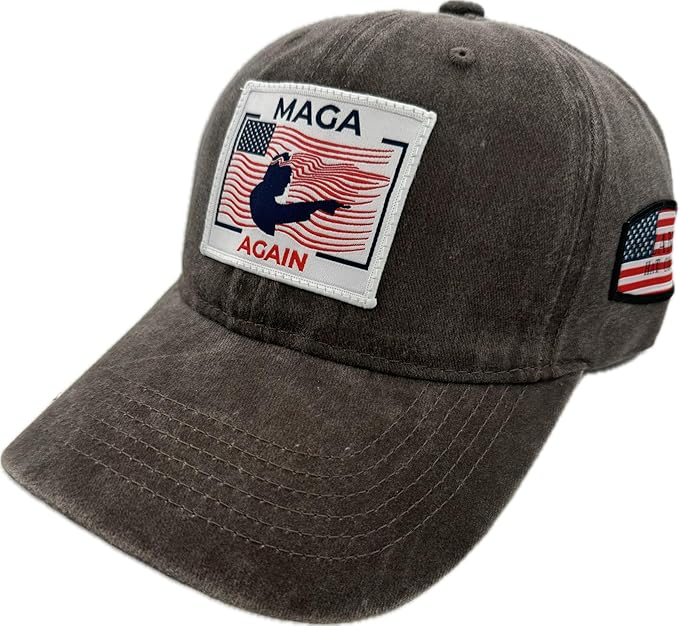 Trump Hat Trump 2024 MAGA Hat Trump 2024 Hat Make America Great Again Hat Adjustable Baseball Cap (MAGA Again Gray)