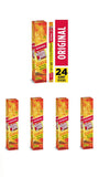 Slim Jim Giant Original Flavor Smoked Meat 24 Count 6g Protein Snack - 4 pack