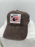 Trump Hat Trump 2024 MAGA Hat Trump 2024 Hat Make America Great Again Hat Adjustable Baseball Cap (MAGA Again Gray)