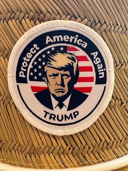 American Flag Fabric Pattern Print Straw Sunhat Men & Women, Lifeguard Hat, Beach, Swim, Cruise, Paddle Board, Boat, Fishing