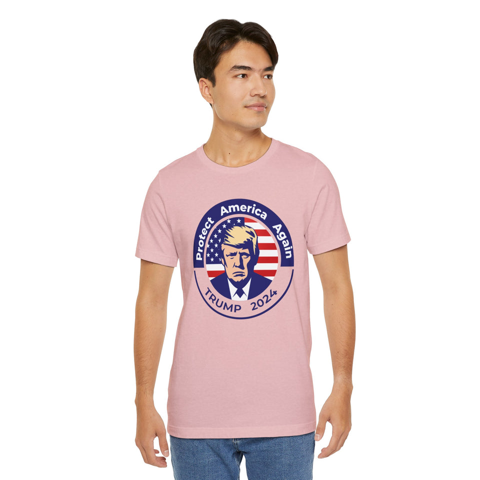 Trump 2024 Unisex Shirt, Protect America Again, Donald Trump, Republican Shirt, Political Shirt, USA Flag Shirt,America Shirt,Election Shirt