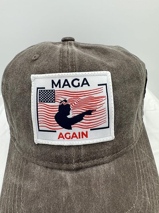 Trump Hat Trump 2024 MAGA Hat Trump 2024 Hat Make America Great Again Hat Adjustable Baseball Cap (MAGA Again Gray)