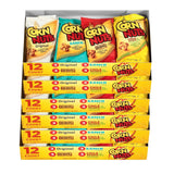Corn Nuts Original, Ranch, BBQ, Chile Picante con Limon Crunchy Corn Kernels Variety Pack (6 Cases of 12 Bags)