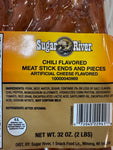 Sugar River Chili Meat Snack Links Ends & Pieces 2 lbs (Chili Flavored Meat)