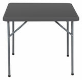 Iceberg Folding Table, Square Shape, Size - 34" x 34"in, Gray