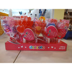 Valentine's Day 25 Lollipop Bouquet With 5 lollipops per bouquet, Fruit Punch, Artificially Flavored, Total 125 Valentine lollipops