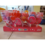 Valentine's Day 25 Lollipop Bouquet With 5 lollipops per bouquet, Fruit Punch, Artificially Flavored, Total 125 Valentine lollipops