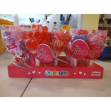 Valentine's Day 25 Lollipop Bouquet With 5 lollipops per bouquet, Fruit Punch, Artificially Flavored, Total 125 Valentine lollipops