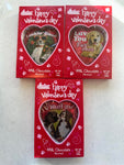 Valentine’s Day Gift – Jumbo 34" Teddy Bear with Dog-Themed "Happy Valentine’s Day" Candy – Soft Plush & Sweet Treat Combo