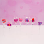 Valentine's Day 25 Lollipop Bouquet With 5 lollipops per bouquet, Fruit Punch, Artificially Flavored, Total 125 Valentine lollipops
