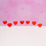 Valentine's Day 25 Lollipop Bouquet With 5 lollipops per bouquet, Fruit Punch, Artificially Flavored, Total 125 Valentine lollipops