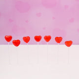 Valentine's Day 25 Lollipop Bouquet With 5 lollipops per bouquet, Fruit Punch, Artificially Flavored, Total 125 Valentine lollipops