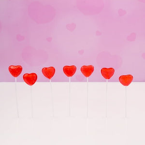 Valentine's Day 25 Lollipop Bouquet With 5 lollipops per bouquet, Fruit Punch, Artificially Flavored, Total 125 Valentine lollipops