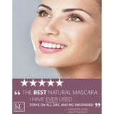 Natural Organic Mascara | 100% Natural Enriched With Chamomile, Vitamin E, Jojoba Oil | Vegan & Gluten Free, Nourishes and Conditions | Cruelty Free Hypoallergenic Safe For Sensitive Eyes