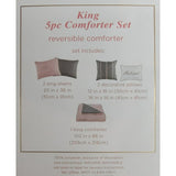 Sugar Studios King 5-Piece Reversible Comforter Set, Includes 2 King Shams, 2 Decorative Pillows, 1 King Comforter
