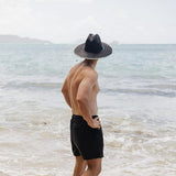 Surfboard Hat Fabric Pattern Print Straw Sunhat Men, Lifeguard Hat, Swim, Paddle Board, Boat, Fishing, Fits All Khaki