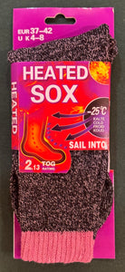 Women Warm Thermal Socks Heated Sox Winter Work Thick Heat Soft Sock Size