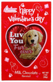Valentine’s Day Gift – Jumbo 34" Teddy Bear with Dog-Themed "Happy Valentine’s Day" Candy – Soft Plush & Sweet Treat Combo