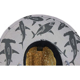 Shark Kids Fabric Pattern Print Straw Children's Sunhat, Boy & Girl, Ages 3+, Lifeguard Hat, Beach, Swim, Cruise, Paddle Board, Boat, Fishing, Fits All, Malabar Hat