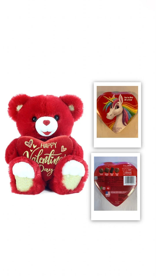 Way To Celebrate Valentine’s Day Large Sweetheart Teddy Bear Red