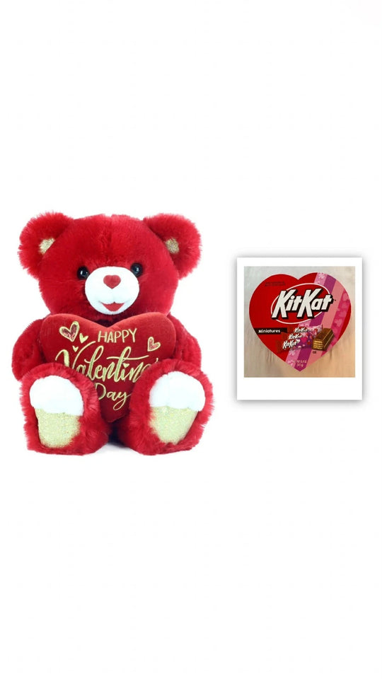 Way To Celebrate Valentine’s Day Large Sweetheart Teddy Bear Red
