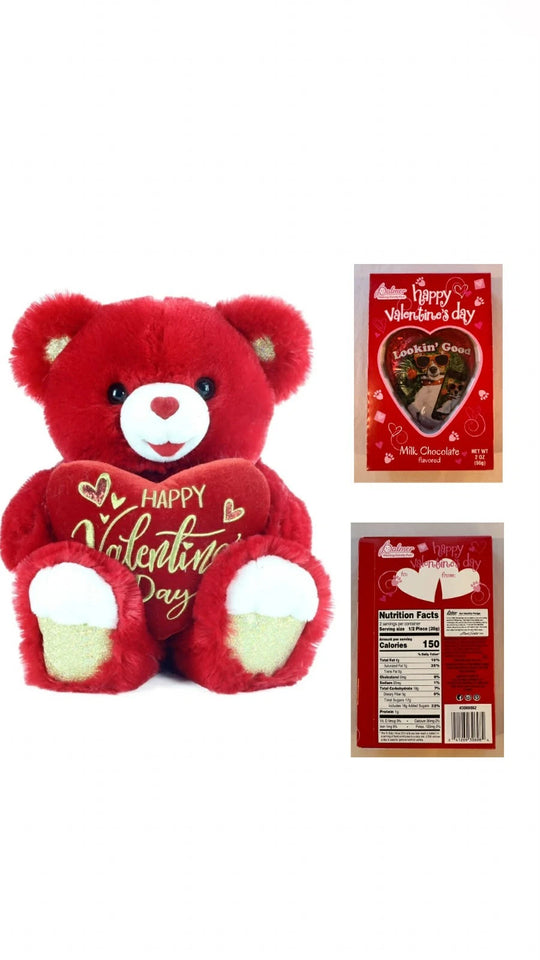 Way To Celebrate Valentine’s Day Large Sweetheart Teddy Bear Red