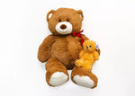 Fuzzy Friends Jumbo 34" Mom and Baby Plush Bears - Perfect Valentine’s Day Gift