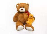 Fuzzy Friends Jumbo 34" Mom and Baby Plush Bears - Perfect Valentine’s Day Gift