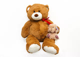 Fuzzy Friends Jumbo 34" Mom and Baby Plush Bears - Perfect Valentine’s Day Gift