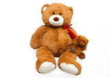 Fuzzy Friends Jumbo 34" Mom and Baby Plush Bears - Perfect Valentine’s Day Gift